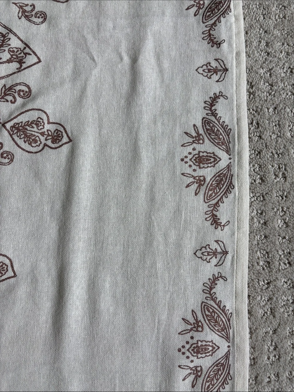 Urban Outfitters Home Ivory Tapestry with Rose Gold Medallion Print